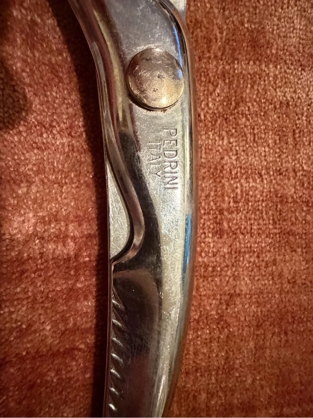 Vintage Silver Metal Poultry Shears made in Italy